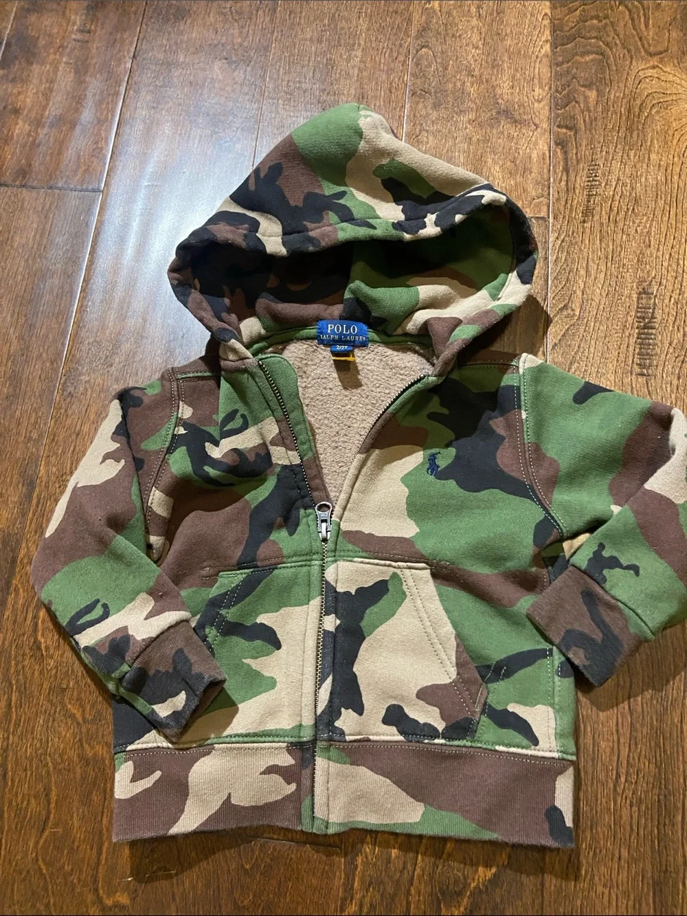 Polo Ralph Lauren Camo Zip-Up Hoodie SZ 2T toddler/baby boy